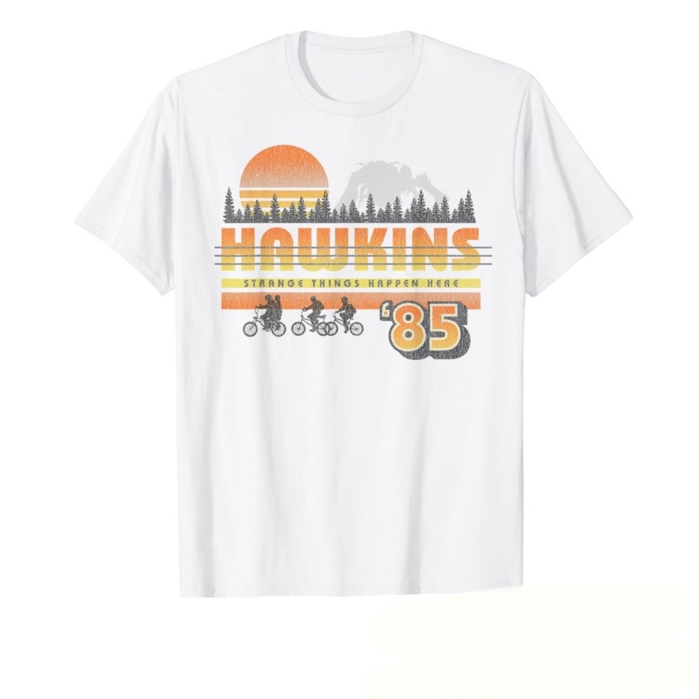 Netflix Stranger Things Hawkins Strange Things 85 Retro T-Shirt Size Medium